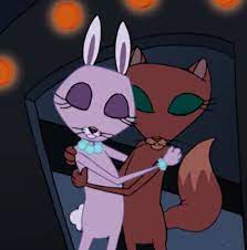 (katz/courage, courage/cajun fox, courage/katz/cajun fox. Bunny Kitty Cat Courage Bunny Tattoos Cartoon