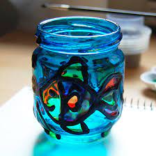 Indeed, yale's holdings of ancient glass, built up over seven decades, rank among the largest and best in the nation. Stained Glass Jars Kids Crafts Fun Craft Ideas Firstpalette Com