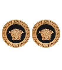 Logo Earrings In 2020 Versace Logo Medusa Head Versace