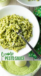 Homemade Creamy Pesto Sauce Recipe This Terrifically Easy Homemade Pesto Sauce Is Rich Creamy And Packed In 2020 Pesto Sauce Recipe Creamy Pesto Sauce Pesto Sauce