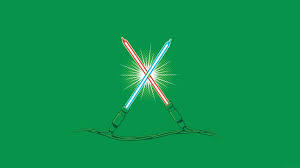 Ag26 Christmas Lights Illust Minimal Starwars Art Wallpaper