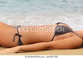 As it turns out, every body is a beach body, and every shape, size, and shade is beautiful just the way it is. Beauty Woman Body In Bikini Sunbathing On The Beach Side View Portrait Of A Beauty Woman Body In Bikini Sunbathing Lying On Canstock