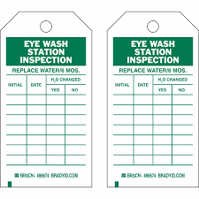 Printable daily work log sheet template example. Brady Part 86674 Eye Wash Inspection Tags Bradycanada Ca