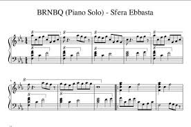 Gli accordi al pianoforte sono fondamentali per improvvisare, accompagnarsi e suonare il pianoforte moderno. Spartito Di Brnbq Piano Solo Sfera Ebbasta Per Pianoforte Giancarlo Cinoboli Puoi Acquistare