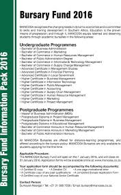 A winning motivation letter has not only helped us win scholarships (academic and professional practice) but also to find employment with large companies. Accredited Affordable Accessible Mancosa Bursary Fund Information Pack Pdf Free Download