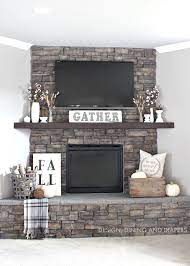 Rustic Fall Mantel Taryn Whiteaker Home Home Decor Cheap Home Decor