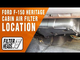 You will see a black cover over the top of the container. Location Of The Cabin Air Filter Housing 2004 Ford F 150 Heritage Youtube