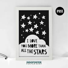 20+ poster ideas | art collage wall, picture collage wall, photo wall collage. Jual Poster Hiasan Dinding Kamar Anak I Love You More Than Star A3 45x30cm Online Maret 2021 Blibli