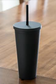Strata Cups Black Matte To Go Tumbler Cup For Your Brooding Coffee Lover Soul In 2020 Reusable Cup Reusable Tumbler Cup With Straw