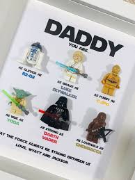 There are many, many options out there for you to select from. Star Wars Gift Father S Day Gift Star Wars Minifigure Gift Star Wars Birthday Gifts Gifts For Da Star Wars Birthday Gifts Star Wars Dad Star Wars Gifts