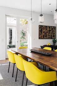 Inspiring Spaces Melbourne Yellow Dining Chairs Dining Room Design House Interior