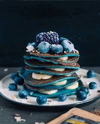Blue Pancake Discovered By Esin Demir On We Heart It Yummy Food Dessert Cute Food Pretty Food