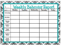 Behavior Chart Record Damask