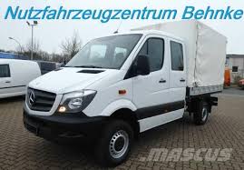 Mercedes Benz Sprinter 313 Cdi 4x4 Doka Pritsche Klima Standhz 2015 Allemagne D Occasion Utilitaire Benne Mascus France