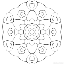 Children love to know how and why things wor. Easy Mandala Coloring Pages For Girls Coloring4free Coloring4free Com