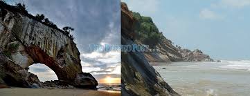 Vai parks, pantai tusan bekenu miri, malaizija, pantai tusan bekenu, adrese. Tusan Beach S Famous Horse Head Drinking Water Rock Formation Collapses Video