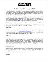 Download, print or send online with rsvp for free. Top Trending Wedding Card Designs Of 2020 By Buttercupshop Issuu
