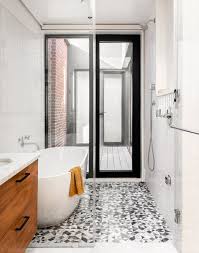 Whether you want inspiration for planning a doorless shower renovation or are building a designer doorless shower from scratch, houzz has 72,935 images from the best designers, decorators, and architects in the country, including christie hausmann design and cm natural designs. Best 60 Modern Bathroom Open Showers Design Photos And Ideas Dwell