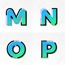 Discover which one fits your home best. Modern Font Alphabet Set With Letter M N O P Vector Abstract Letters Gradient Memphis Color And Line Design On White Background For Poster Title Headline Or Corporate Identity Typography Royalty Free