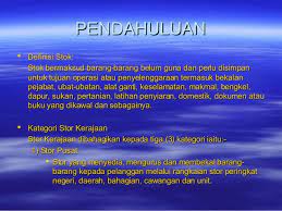 Tatacara pelupusan aset alih kerajaan. Tatacara Pengurusan Stor Kerajaan