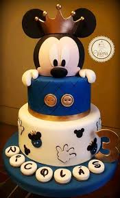 Bizcocho De Mickey Mouse Mickey Mouse Baby Birthday Cakes Mickey Mouse Birthday Cake Birthday Cake Kids Boys