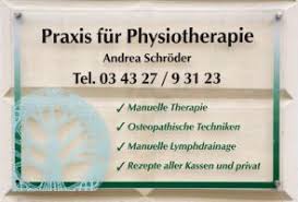 Offnungszeiten Physiotherapie Andrea Schroder
