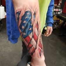 Flag tee white on black. Top 89 American Flag Sleeve Tattoo Ideas 2021 Inspiration Guide