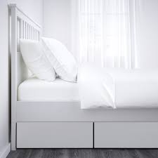 South shore prairie collection twin bed with storage. Hemnes Bettgestell Mit 4 Schubladen Weiss Gebeizt Leirsund Ikea Osterreich Hemnes Bed Bed Frame Adjustable Beds