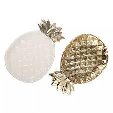 Comes in colors of gold or white. Buy 2 Pack Pineapple Jewelry Tray Trinket Dish Gold White Ring Plate Holder Key Tray For Entryway Table Desk Organizer Online In Turkey 82204948