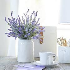 Lavender potted flowers, purple pot plant, artificial flowers, indoor plants,new. Lovenimen Artificial Lavender Flowers Bouquet In Purple Fake Plant For Home Decor Wedding Garden Office Patio Decoration Party Arrangement Outdoor Indoo Lavender Decor Lavender Plant Lavender Potted Plant