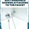 This tub spout is constructed from metal for strength and durability in your tub/shower. 3