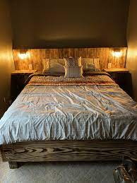 burnt wood bed frame wood bed frame bed frame pallet furniture bedroom