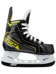As a general rule, most ice hockey skates are sized about 1 to 1.5 sizes smaller than what you would wear in normal street shoes. Ccm Super Tacks As3 Ice Hockey Skates Youth Derby Warehouse