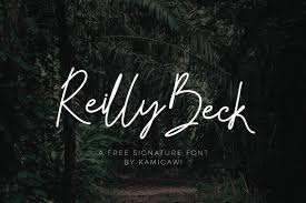 Signature style fonts are one of the popular trend for personal… introducing a selection of 10 of the best free signature fonts available for personal use. Reilly Beck Free Signature Font On Behance