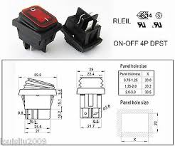 A wide variety of kcd4 t105 switch options are available to you Red Rleil Rl2 P Waterproof Ip65 On Off Boat Car Rocker Switch 16 10a 125 250vac Ebay