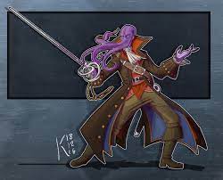Art] [OC] Captain Abster'sine, Illithid Pirate extraordinaire, my favorite  PC to date. : r/DnD