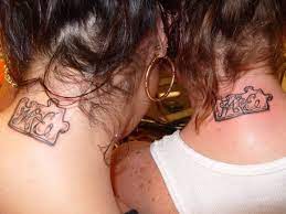 The Best Couple Tattoos Couple Tattoos Best Couple Tattoos Neck Tattoo