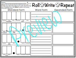 Roll Write Repeat Place Value Dice Game Decimal Expanded Form