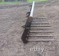 7ft 2 telehandler muck fork on JCB q fit brackets, matbro ...