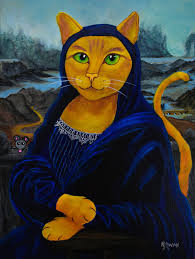 MEOW-NA LISA"...... Acrylics