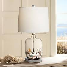 Square Glass 21 3 4 High Fillable Table Lamp 3d619 Lamps Plus Fillable Lamp Table Lamp Jar Table Lamp