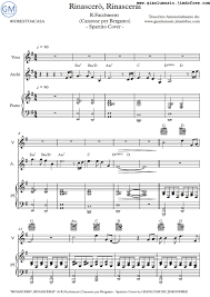 In inglese è chiamato recorder, in francese flûte à bec, in tedesco blockflöte. Rinascero Rinascerai Spartito Free R Facchinetti Iorestoacasa Gianlumusic Benvenuti Su Gianlumusic