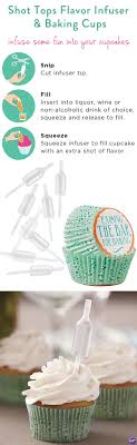 Shot Tops Flavor Infusers And Baking Cups Alcohol Infused Dessert Baking Cups Boozy Baking
