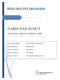 Maybe you would like to learn more about one of these? Rpp Geometri Jenis Jenis Sudut Dan Melukis Sudut