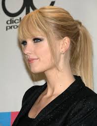 Ponytail Bangs Taylor Swift Hair Taylor Swift Bangs Hairstyles With Bangs