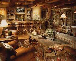 Built And Designed To Feel Like An Old Western Lodge Movie Theater Gym Themed Bedrooms Interio Log Home Interiors Western Interior Western Interior Design