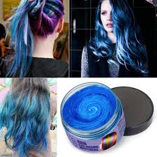 Unfollow electric blue hair dye to stop getting updates on your ebay feed. Ezgo Hair Wax Temporary Hair Coloring Styling Cream Mud Dye Blue Christmas Gift Walmart Com Walmart Com