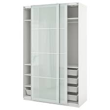 Pax Sekken Schrankkombination Weiss Frostglas Ikea Osterreich