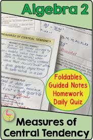 Measures Of Central Tendency Central Tendency Data Analysis Activities Algebra 2
