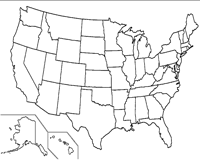 Us state capitals quizlet calendarios hd. Blank Map Of The United States Worksheets